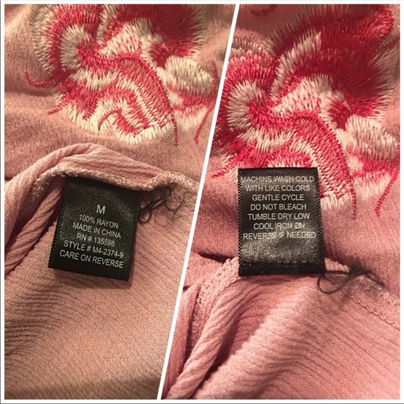 On or off shoulder top embroidered fluted sleeve - Picture 5 of 6